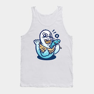 Seal and Raw Fish Colored Tank Top